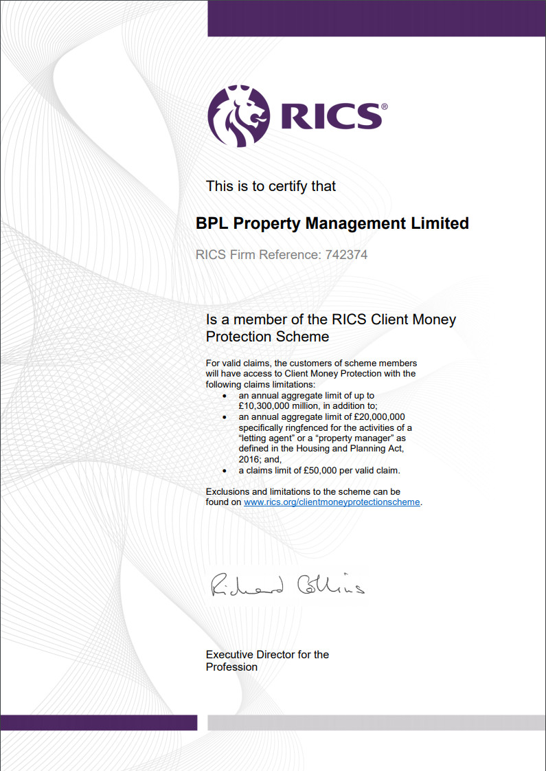 RICS Certificate